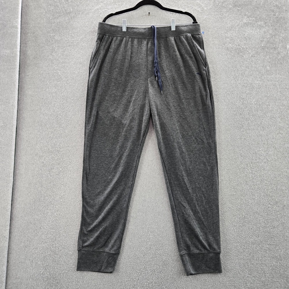 Tommy Bahama Men Activewear Pants L Gray Pony Embroidery Sweatpants 28" READ
